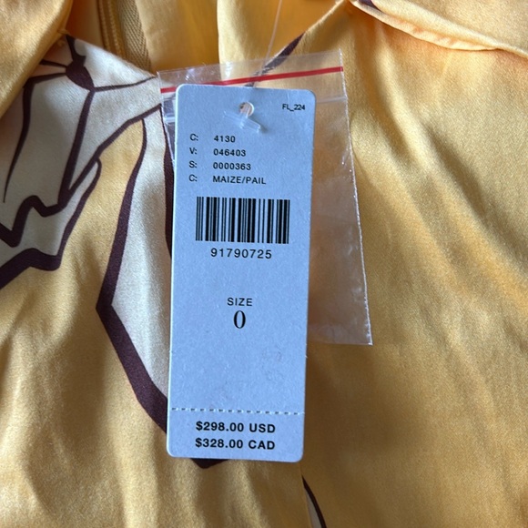 HUTCH FLORAL HALTER MAXI DRESS SIZE 0 MSRP $298.00 NWT - Picture 5 of 7